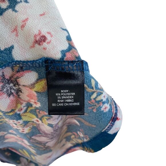 Torrid cold shoulder floral size 3XL long sleeve blouse - Picture 4 of 7